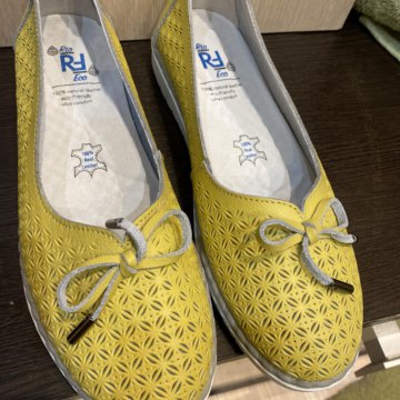 Балетки, кожа, ортопедическая стелька, р 40.