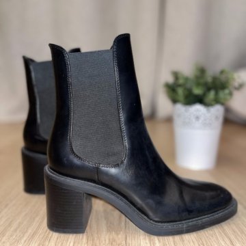 Женские кожаные ботинки челси Zara, размер 41