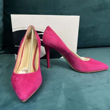 Туфли замшевые фуксия