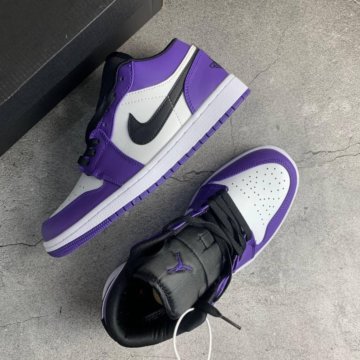 Air Jordan 1 Low Court Purple White