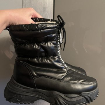 Новые зимние дутики сапоги