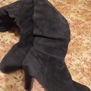 Замшевые сапоги -700р-38 р