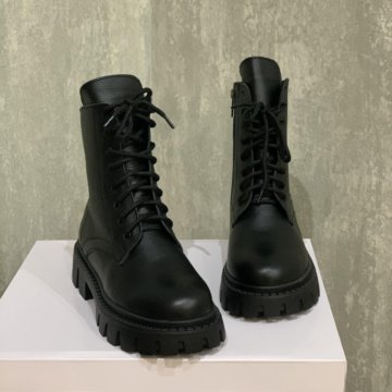 Зимние ботинки из натуральной кожи женские