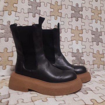 Ботинки кожаные производство Турция челси