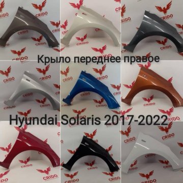 Крыло переднее правое Hyundai Solaris Urban Gray