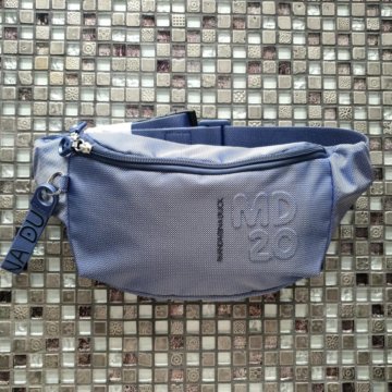 Напоясная сумка Mandarina Duck голубая оригинал