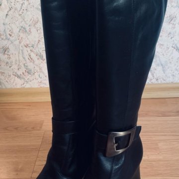 Зимние кожаные сапоги, Италия, 38р