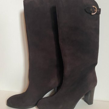 Сапоги женские Eliza Ferrari, нат. замша, р. 38