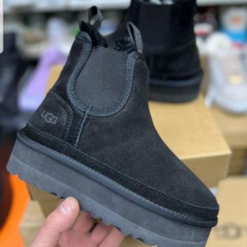 Ugg на платформе с резинкой