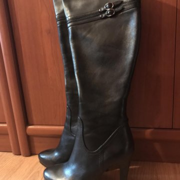 Сапоги демисезонные кожаные 36 р