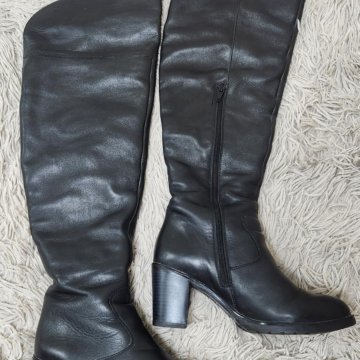 Сапоги ботфорты зимние