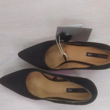 Туфли лодочки замшевые