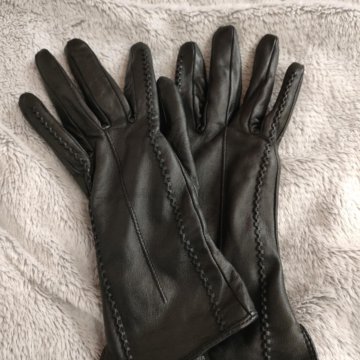 Кожаные женские перчатки