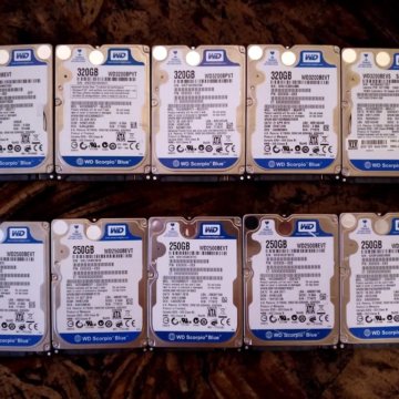 Жесткий диск для ноутбука - разные