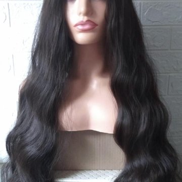 Парик волнистый длинный без челки Шатен