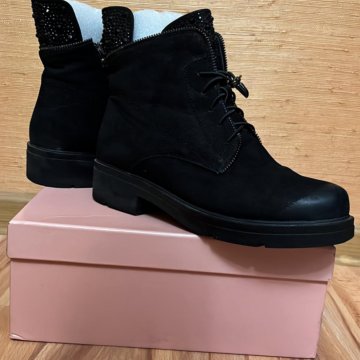 Ботинки зимние кожаные 39