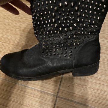 Сапоги р-38 осень, кожа