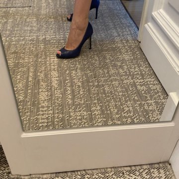 Туфли с открытым мысом кожаные