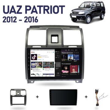 Магнитола УАЗ Патриот андроид 11 вайфай блютуз