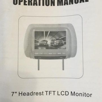 Монитор в подголовнике 7 headrest tft lcd monitor