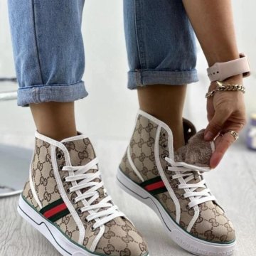 Зимние кеды мехом