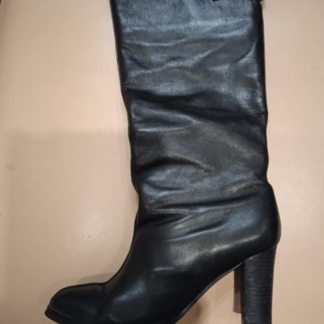 Сапоги женские кожаные, Италия