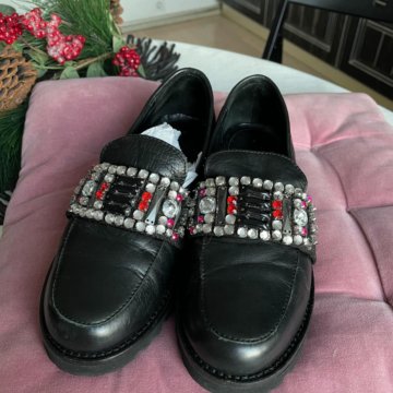 Лоферы черные Max&Co (размер 36)