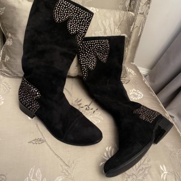 Сапожки 36 размер замша