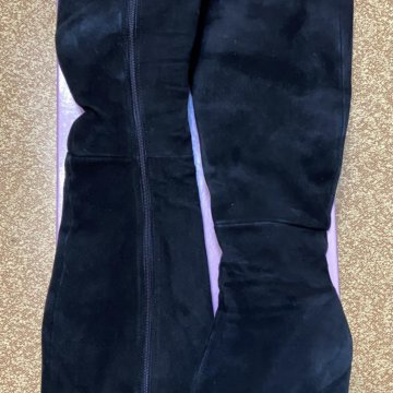 Сапоги женские замшевые (еврозима)