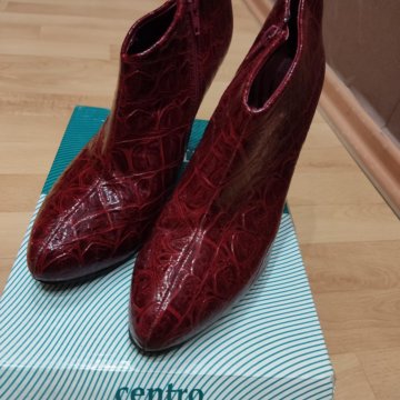 Ботильоны лакированные красные размер 39