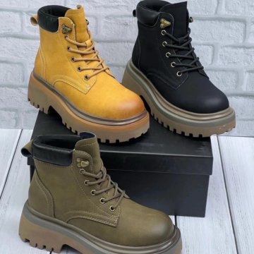 Натуральные зимние ботинки