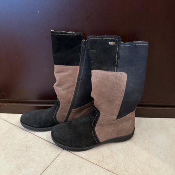 Замшевые сапоги