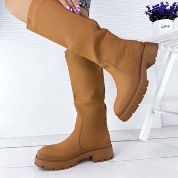 Сапоги зимние женские тёплые в стиле Zara