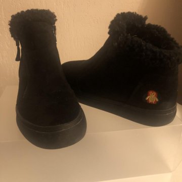 Ботинки зимние,эко замша,раз.37