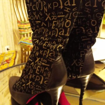 Сапожки, 38, кожа