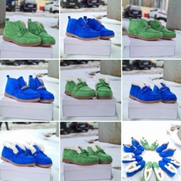 Полуботинки зимние. Натуральная шерсть