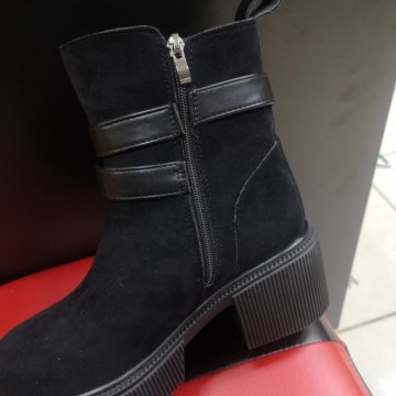 Зимние ботинки челси, замш. р. 36,37,39,41