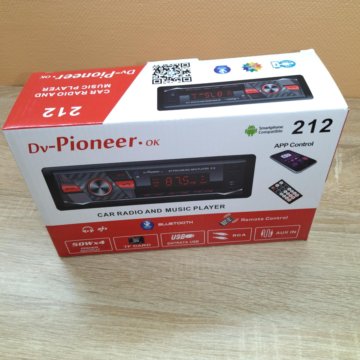 Автомагнитола DV Pioneer 212. Новая