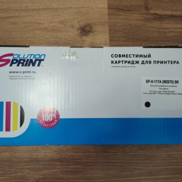 Картридж черный HP W2070A, без чипа