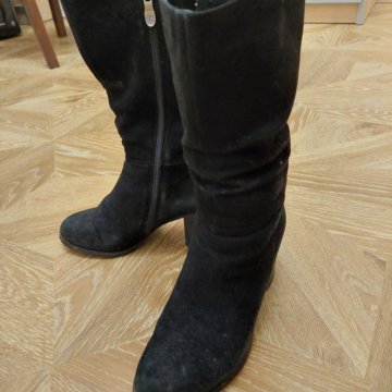 Зимние замшевые сапоги 37;37,5;38р