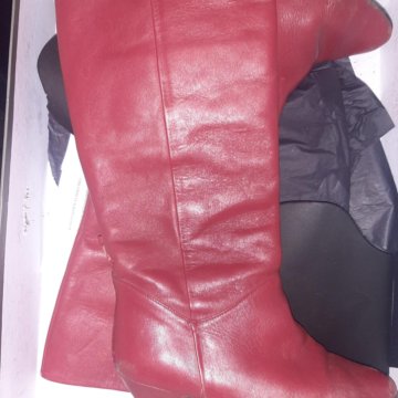 Сапоги кожаные