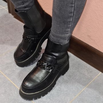 Ботинки челси женские зимние 38 натуральная кожа