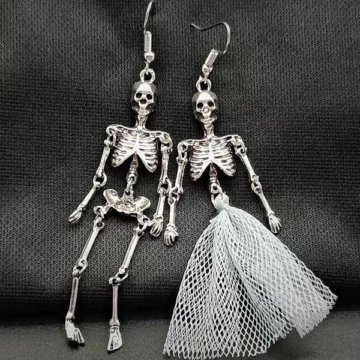 Серьги-скелеты