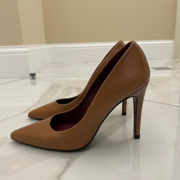 Туфли натуральная кожа Zara