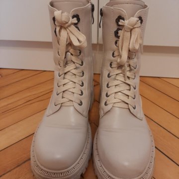 Берцы Ботинки женские латте, р.38