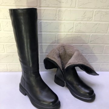 Зимние сапоги с натуральным мехом