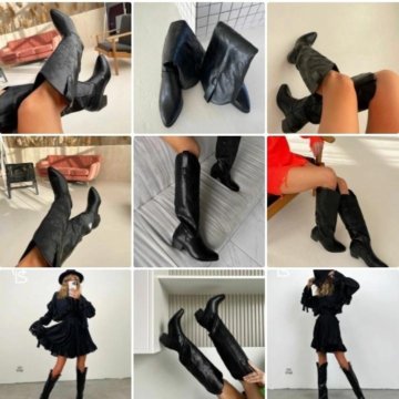 Стильные женские сапоги Казаки