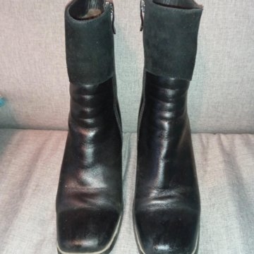 Полусапоги зимние черные (размер 36)