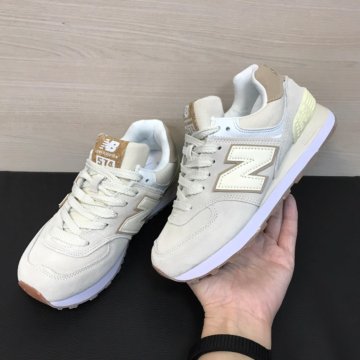 Кроссовки New Balance 574 бежевые женские