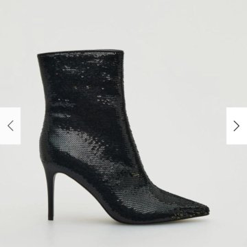 Нарядные ботильоны с пайетками